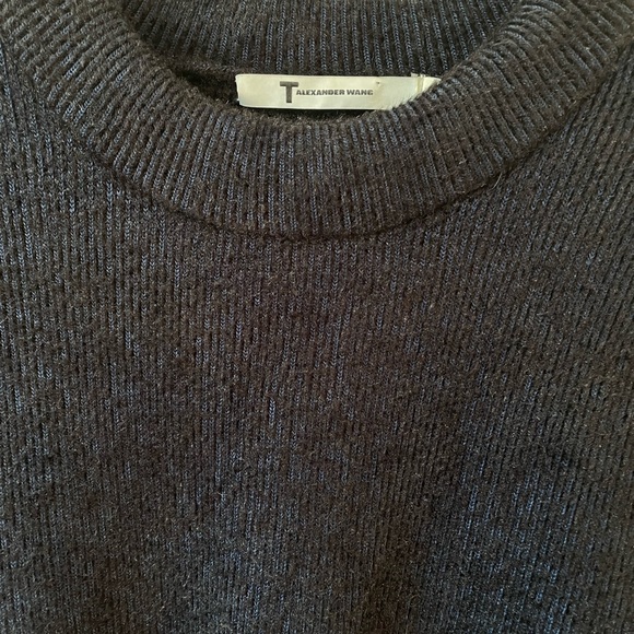 EUC T by Alexander Wang blue-black hi-lo sweater, XS - Picture 4 of 5